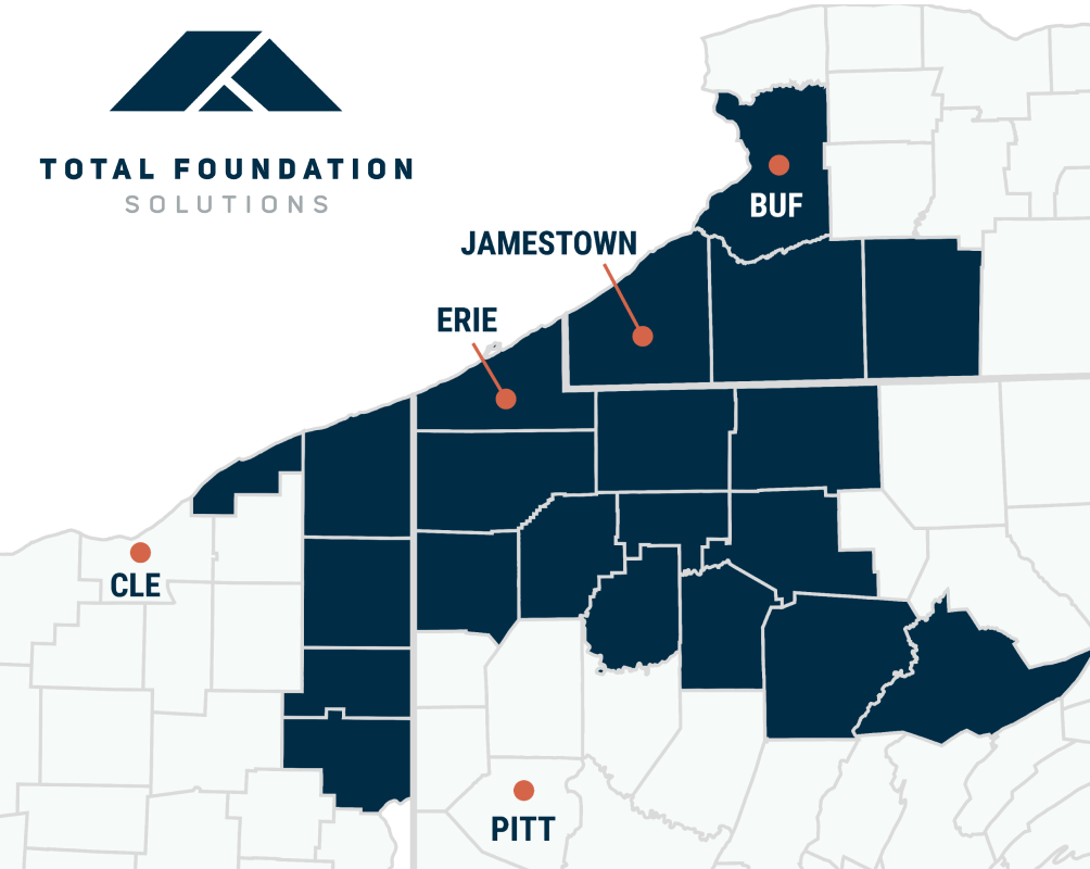 Total Foundation Solutions Service Areas 2025 Total Foundation Solutions Service Areas 2025